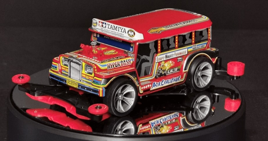 Kit de automóvil Tamiya 18717 1/32 mini 4x4 chasis FM-A JR Filipinas Dyipne  Jeep