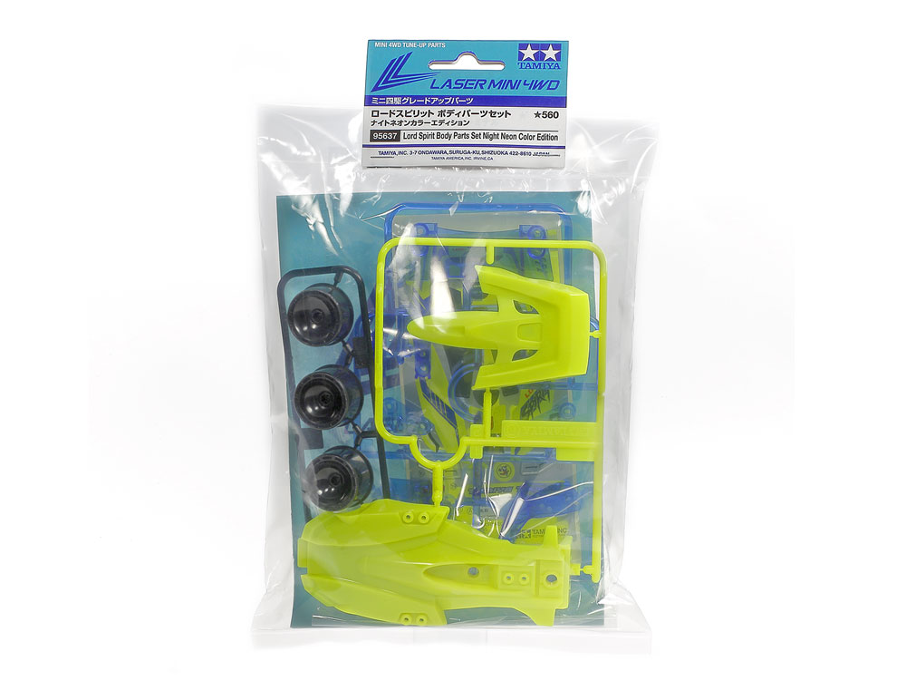 Mini 4WD Tamiya 95637 Lord Spirit Body Parts Set Night Neon Color