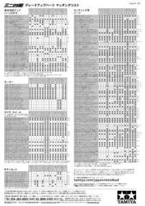 tamiya car list