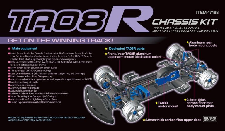 Full Official Details Of Tamiya Ta R Chassis Kit Tamiyablog