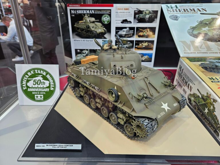 Tamiya 58014 M4 Sherman 105mm Howitzer Full Option Kit at Nuremberg Toy