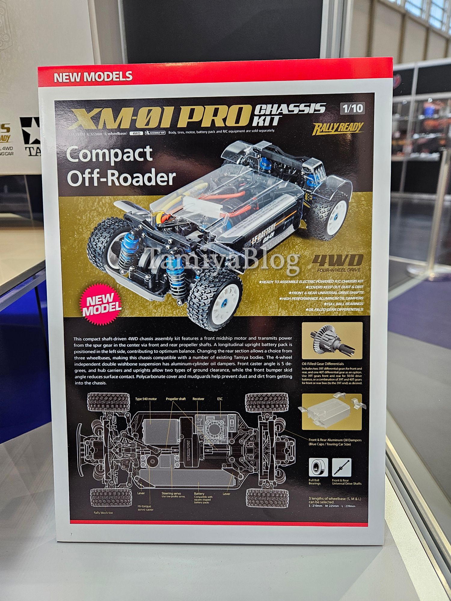 Tamiya 58738 XM-01 Pro Chassis Kit at Nuremberg Toy Fair 2024 - TamiyaBlog